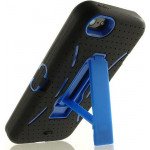 Wholesale iPhone 5 5S Armor Hybrid Case with Stand (Black-Purple)